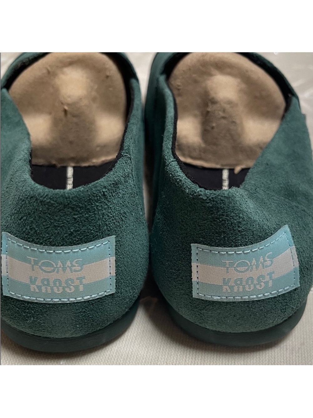 Toms Men's Alpargata Suede Slip-On in Stormy Green